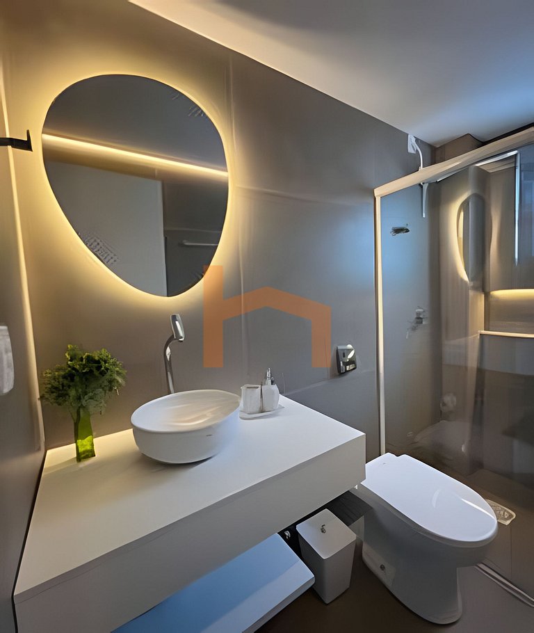 Centro ao lado Shop. Atlântico-2quartos