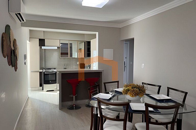 2suítes na Av Atlântica, pé na areia! Sem garagem