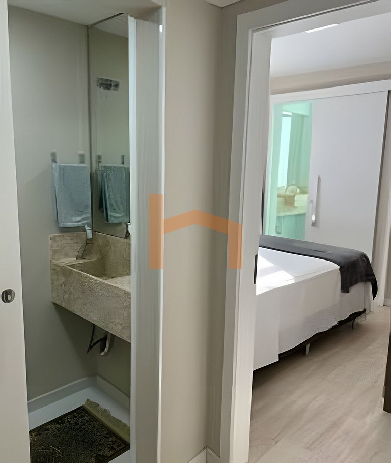 2suítes na Av Atlântica, pé na areia! Sem garagem